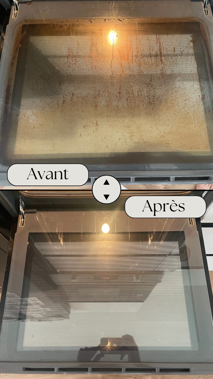 Dégraissant cuisine et four Chogan, avant/après